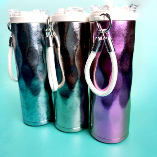 純鈦雙層高顏值波紋杯（女士時(shí)尚款） – BWB005